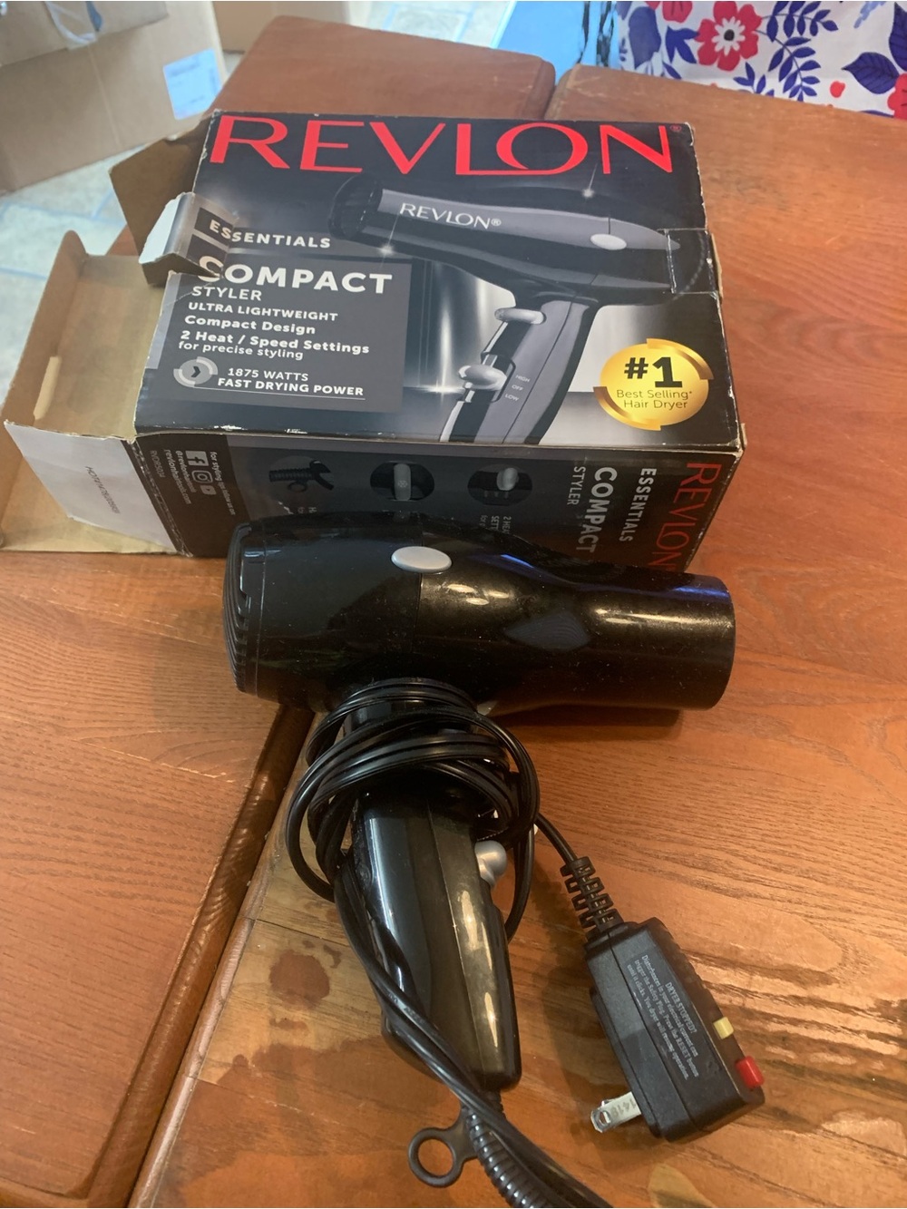 Revlon Black Compact Styler Hair Dryer 1875 Watts Lightweight - Picture 4 of 6
